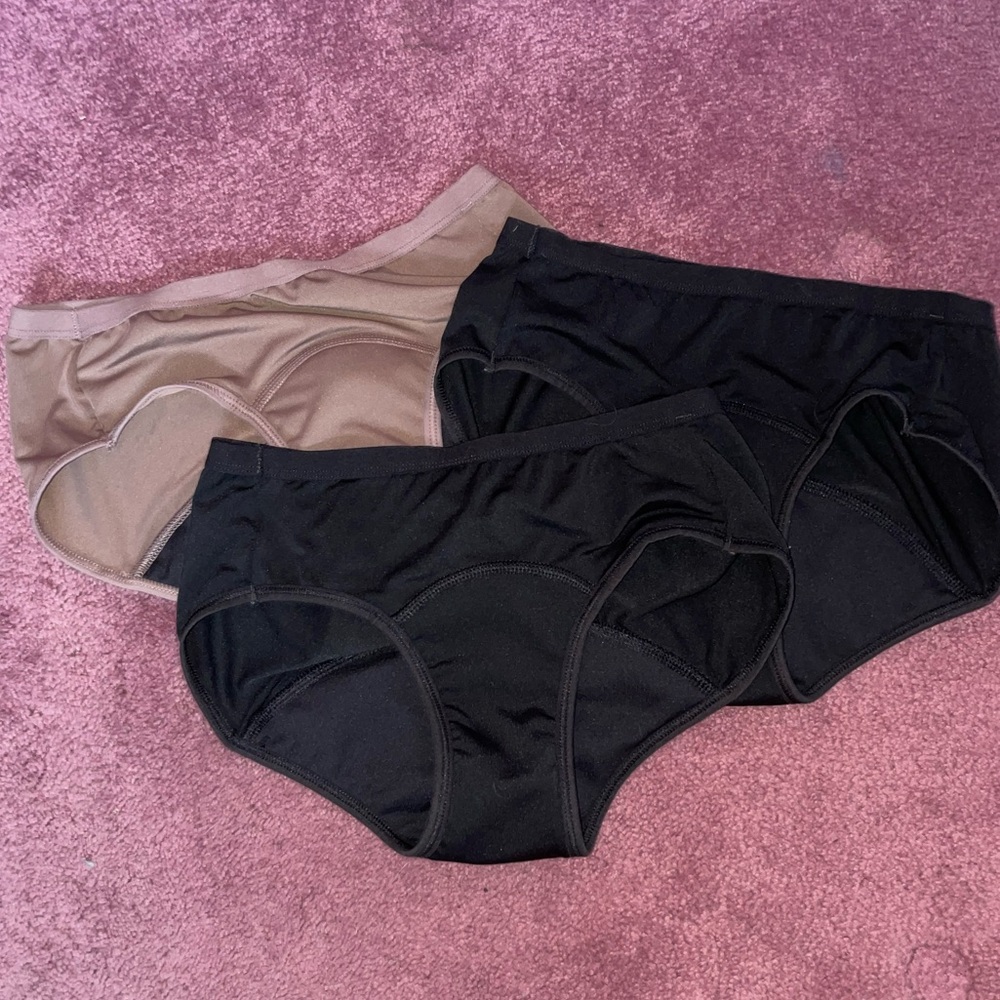 Black and Tan 3 Pack Period Underwear